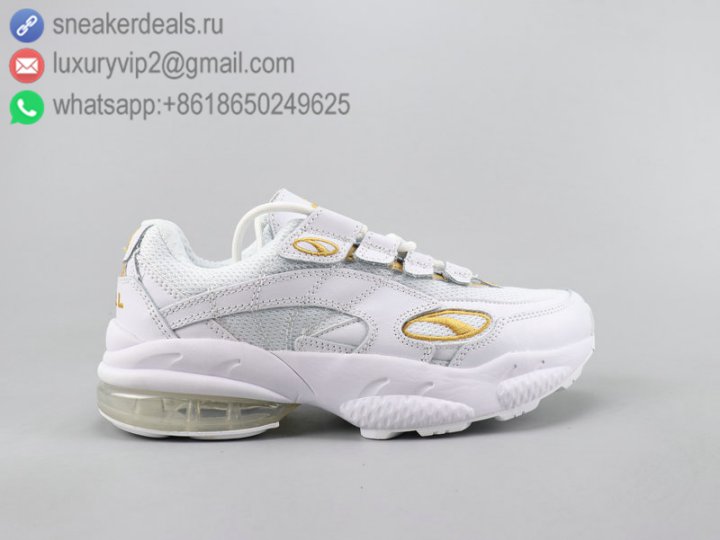 Puma CELL VENOM Men Running Shoes White&Gold Size 40-45